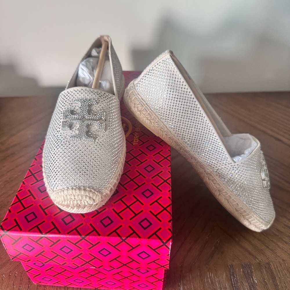 Tory Burch embellished Everly Espadrille sz6